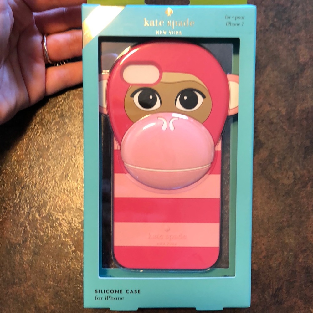 Kate Spade- I phone 7 Monkey silicone case - Picture 1 of 3